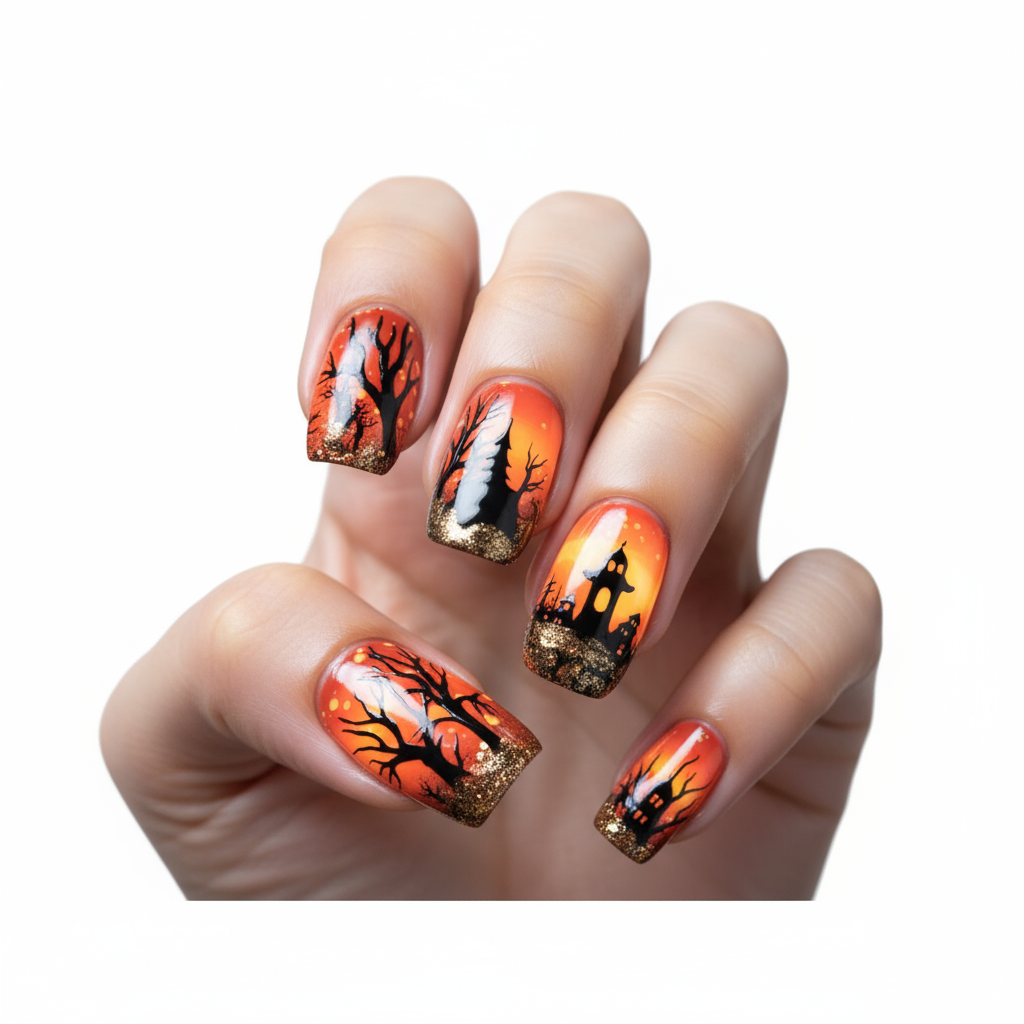 WitchyTips™ 24pcs Halloween Nail Set