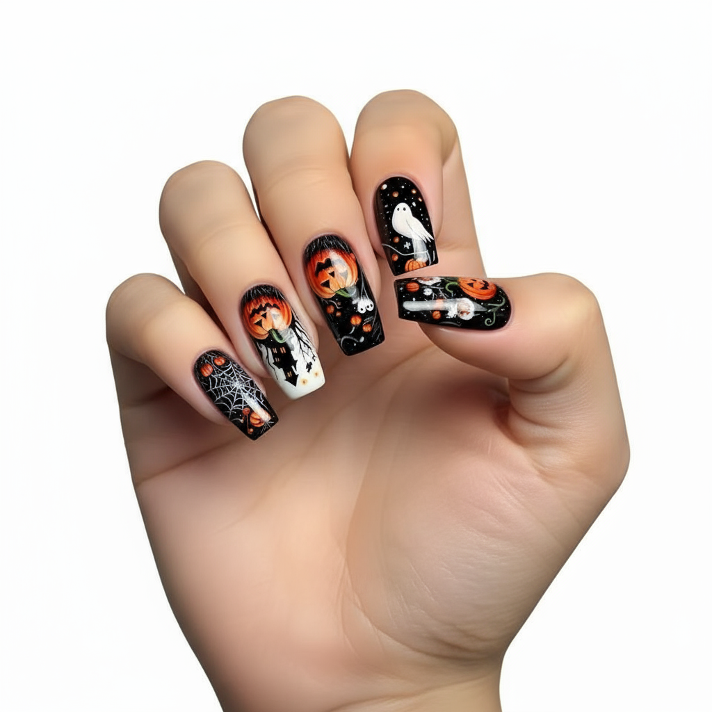 WitchyTips™ 24pcs Halloween Nail Set